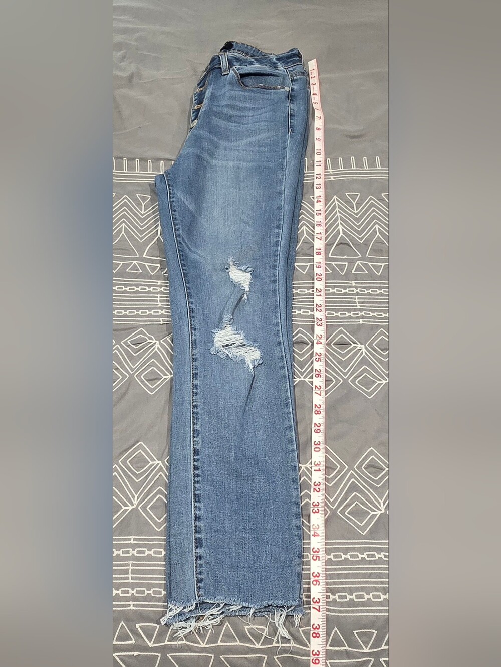 Judy Blue Distressed Skinny Jeans Size 7/28 - Picture 2 of 8